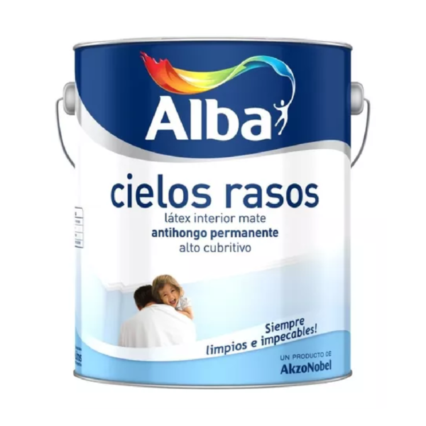 Cielorrasos Alba Antihongo Blanco x 4 L