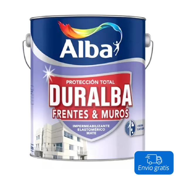 Duralba Frentes Y Muros Blanco Exterior x 20 L