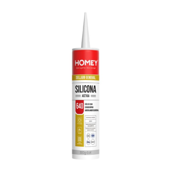 Sellador Silicona Acética 280ml – Homey 640