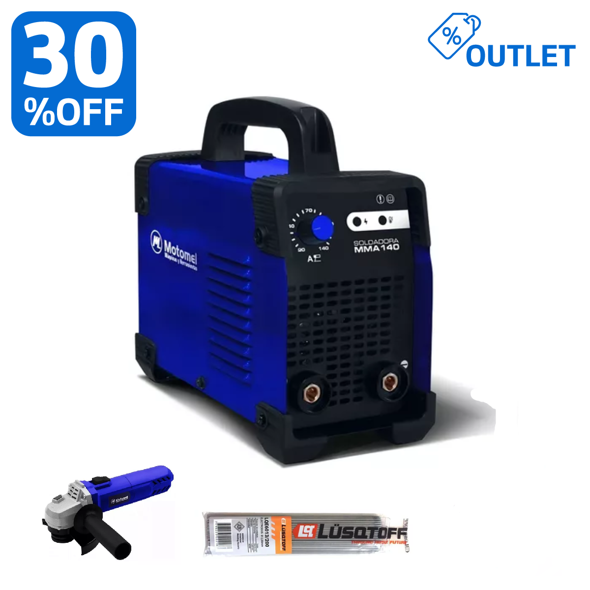 Combo Soldadora MMA 140