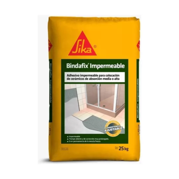 Sika Bindafix Adhesivo Para Cerámica Impermeable X 25k