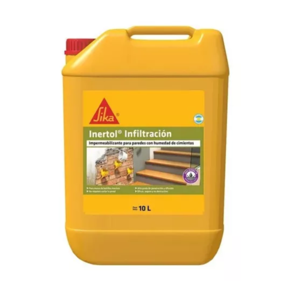 Sika Inertol Infiltracion Humedad Cimiento X 10 L